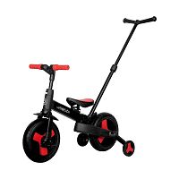 Велосипед-беговел с родительской ручкой Velobibi Орион ВЛ-2642 чёрно-красный