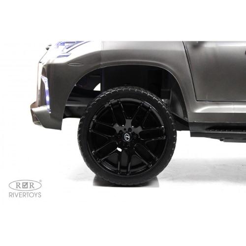Детский электромобиль Lexus 570 RiverToys E555EE серый глянец фото 13
