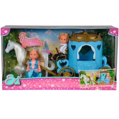 Игровой набор Еви и Тимми в карете 12 см Simba 5738516