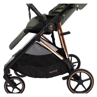 Прогулочная коляска Peppy Amici Green рама Gold (LX) 03