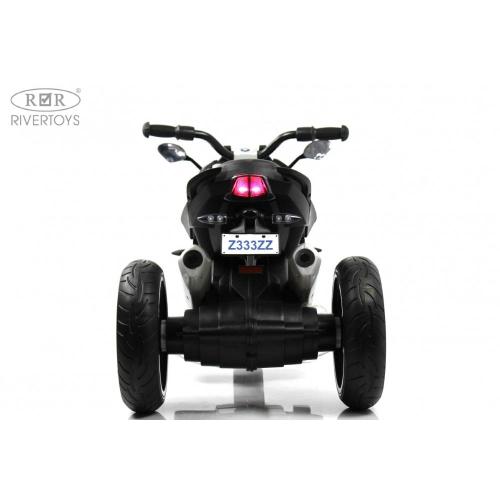 Детский электротрицикл RiverToys Z333ZZ чёрный фото 6