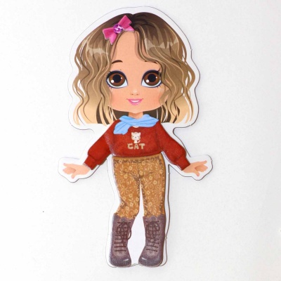 Игра магнитная Одевашки Модная девчонка Ксюша Десятое Королевство 04094 3