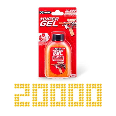 Гидрогелевые шарики для бластера Zuru X-Shot Hypergel 20000 штук Zuru 36625 3