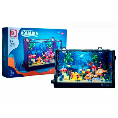 Конструктор Аквариум с морскими рыбками 7023A 3