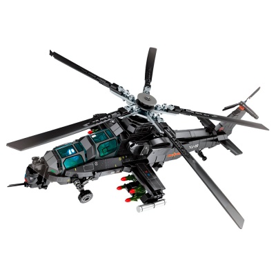 Конструктор Вертолет 704 детали 4 фигурки Рыжий кот 202119SM 1