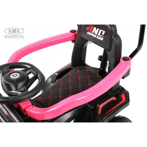 Детский электромобиль RiverToys G005GG розовый фото 12