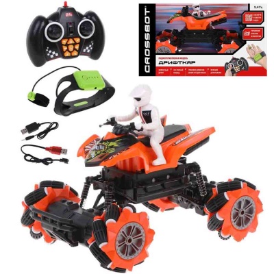 Дрифткар на радиоуправлении Квадроцикл 2 в 1 Crossbot 870803