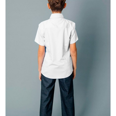 Рубашка школьная для мальчика Deloras С71737S белая 3