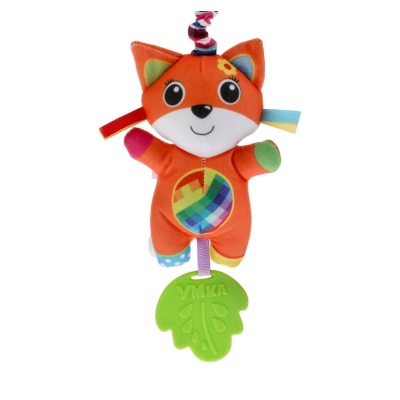 Текстильная игрушка погремушка лиса мама Умка RPTF-F
