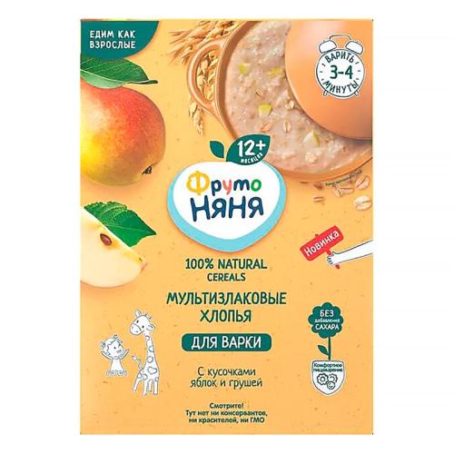 Каша безмолочная мультизлаковая с яблоком и грушей 200 г от 12 месяцев ФрутоНяня