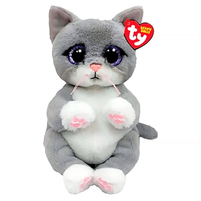 Мягкая игрушка Beanie Bellies Серый котёнок Morgan 25 см TY 43203 1