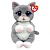 Мягкая игрушка Beanie Bellies Серый котёнок Morgan 25 см TY 43203