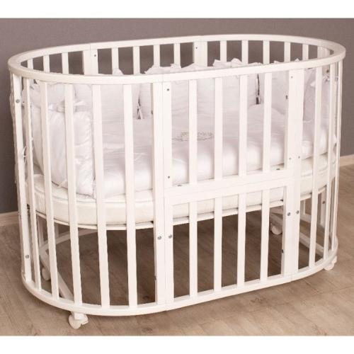Кроватка детская 11 в 1 с поперечным маятником Incanto Stella KR-0175 фото 2