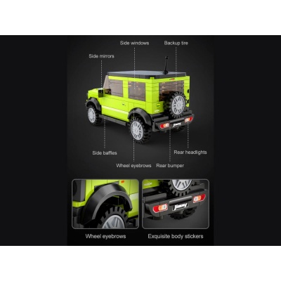 Конструктор CaDA Suzuki Jimny 192 детали Double Eagle C55023W 04