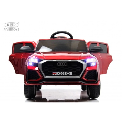Детский электромобиль RiverToys X008XX красный глянец