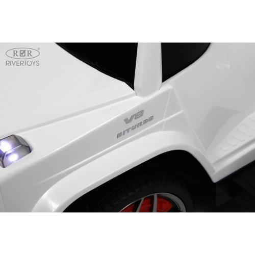 Детский толокар Mercedes-Benz G63 RiverToys Z001ZZ-B белый бриллиант фото 21