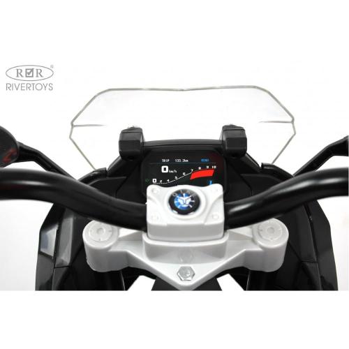 Детский электротрицикл RiverToys Z333ZZ чёрный фото 5