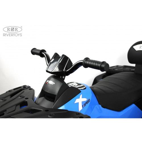 Детский электроквадроцикл 4WD RiverToys T001TT синий фото 24