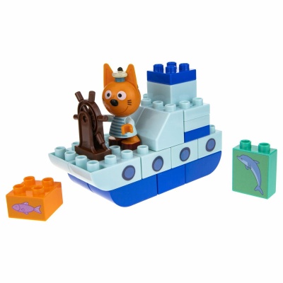 Конструктор Три Кота Коржик на корабле 1toy Т19755 1