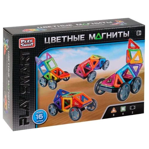 Конструктор Цветные магниты 16 деталей Play Smart 2426 фото 5