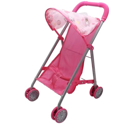 Коляска для кукол Qkid 003-2 розовая 1