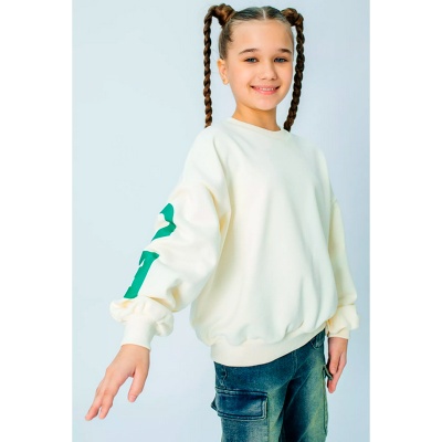 Свитшот для девочки Colabear 687041 молочный 3