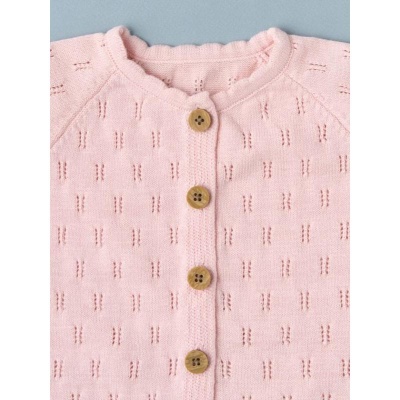 Кардиган вязаный Хлопок Маленькая звезда ВБ0087 (ЧЗ-мз) розовый 03