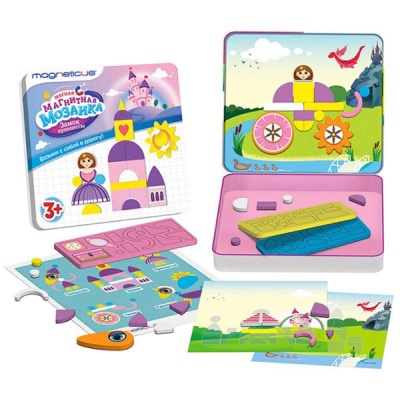 Магнитная мозаика с вращающимися элементами Замок принцессы Magneticus MC-001