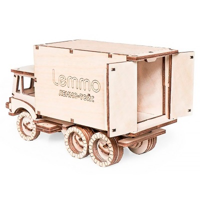 Конструктор деревянный Грузовик Чип 59 деталей Lemmo 0065 2