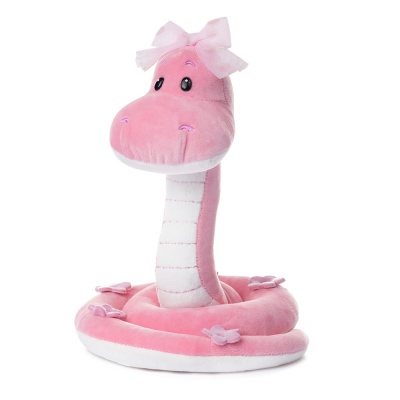 Мягкая игрушка Змейка Дафна розовая 24 см Maxi Toys MT-MRT012441-24