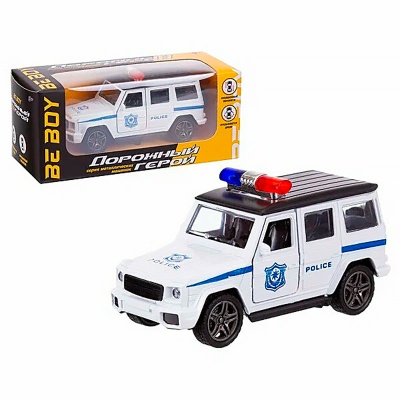 Машина Полицейский джип инерционная металлическая масштаб 1:32 BeBoy IT108766 3