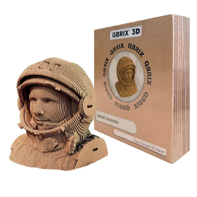 Картонный 3D-конструктор Юрий Гагарин QBRIX 20008 2
