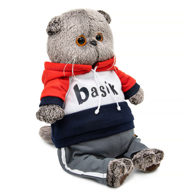 Мягкая игрушка Кот Басик в костюме в стиле спорт-шик Budi Basa Ks22-288 2