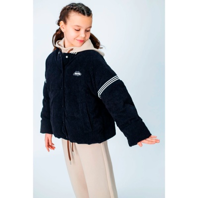 Куртка бомбер для девочки Deloras 22310 черная 4