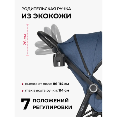 Коляска прогулочная Costa Vita VT-12 сапфир 04