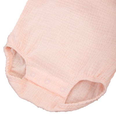 Боди с крылышками для девочки Муслин KiDi 340(Мс)-27 розовый персик 2