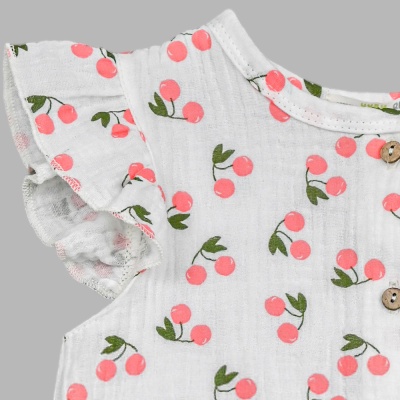 Песочник с крылышком Вишни муслин Чуди Кидс 303525-8 02 Песочник с крылышком Вишни муслин Чуди Кидс 303525-8 02