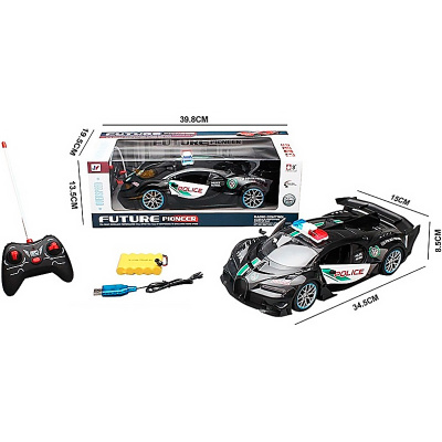 Машина Полицейская радиоуправляемая масштаб 1:12 Zhorya 345-275 2