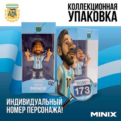 Фигурка коллекционная Футболисты Лионель Месси 12 см Minix 11735 5