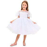 Платье летнее нарядное Alia kids 2381KG белое