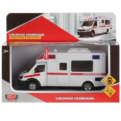 Металлическая модель Скорая помощь Технопарк 1022S-R 05