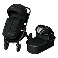 Коляска 2 в 1 Amarobaby Motus чёрный