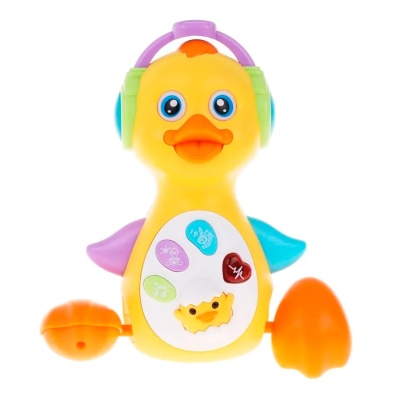 Музыкальная игрушка-каталка Утёнок Жирафики 939975 02