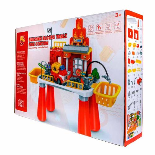Игровой набор Столик конструктор Пожарная станция 1toy 200870206 фото 2