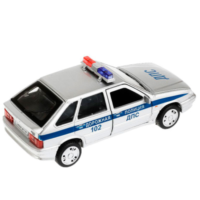 Игрушка машинка металлическая LADA-2114 Samara Полиция Технопарк 2114-12SLPOL-SR 2