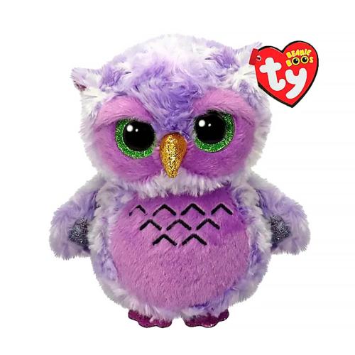 Мягкая игрушка Beanie Boos Пурпурный Совенок Owlivia 15 см Ty Inc 37364