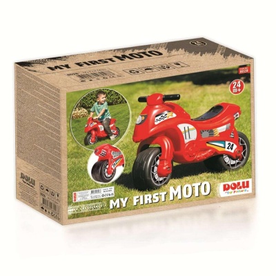 Детский мотоцикл-каталка My 1st Moto Dolu 8028 красный 02