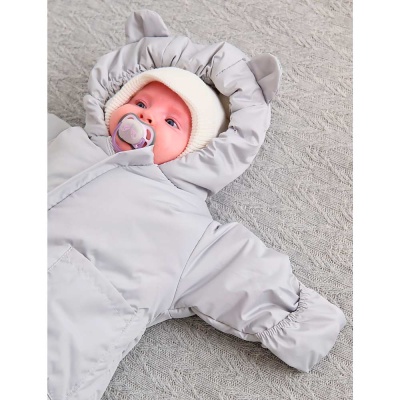 Комбинезон демисезонный Мимишки серый Luxury Baby РП-070-101 2