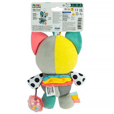 Игрушка с подвесом для малышей Котёнок Милли развивающая Lamaze Tomy 65961 4