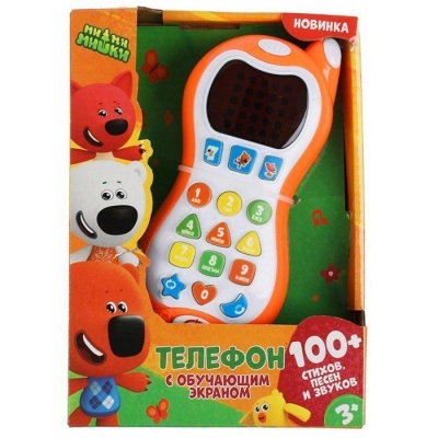 Телефон с обучающим экраном Ми-ми-мишки Умка  HT1066-R